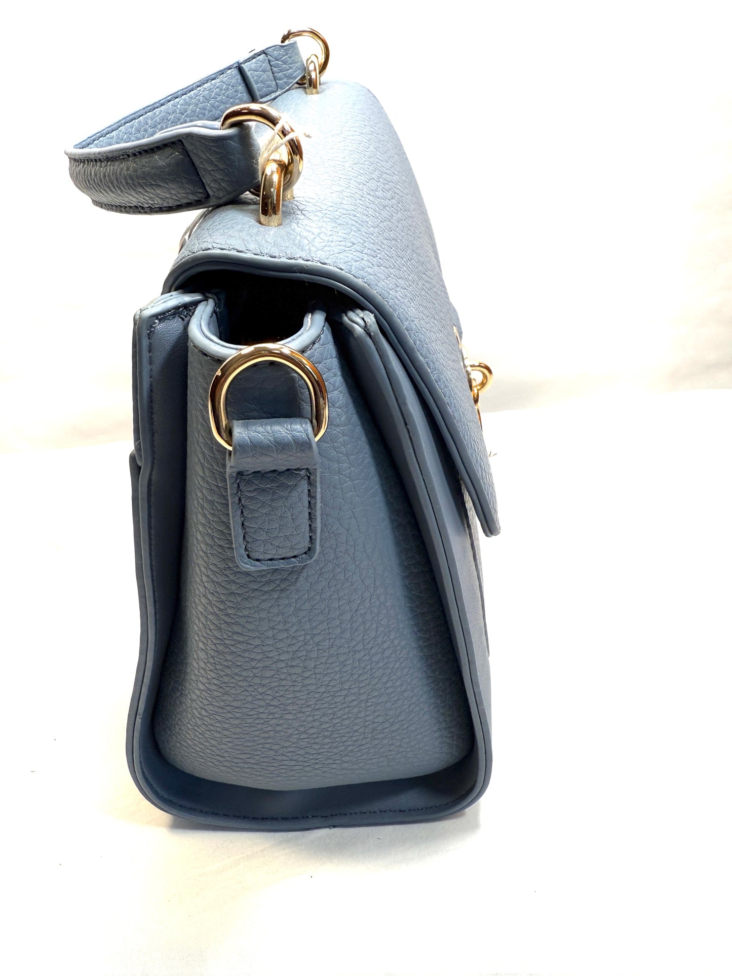 Calfskin Mini Tess Day Bag Storm Blue