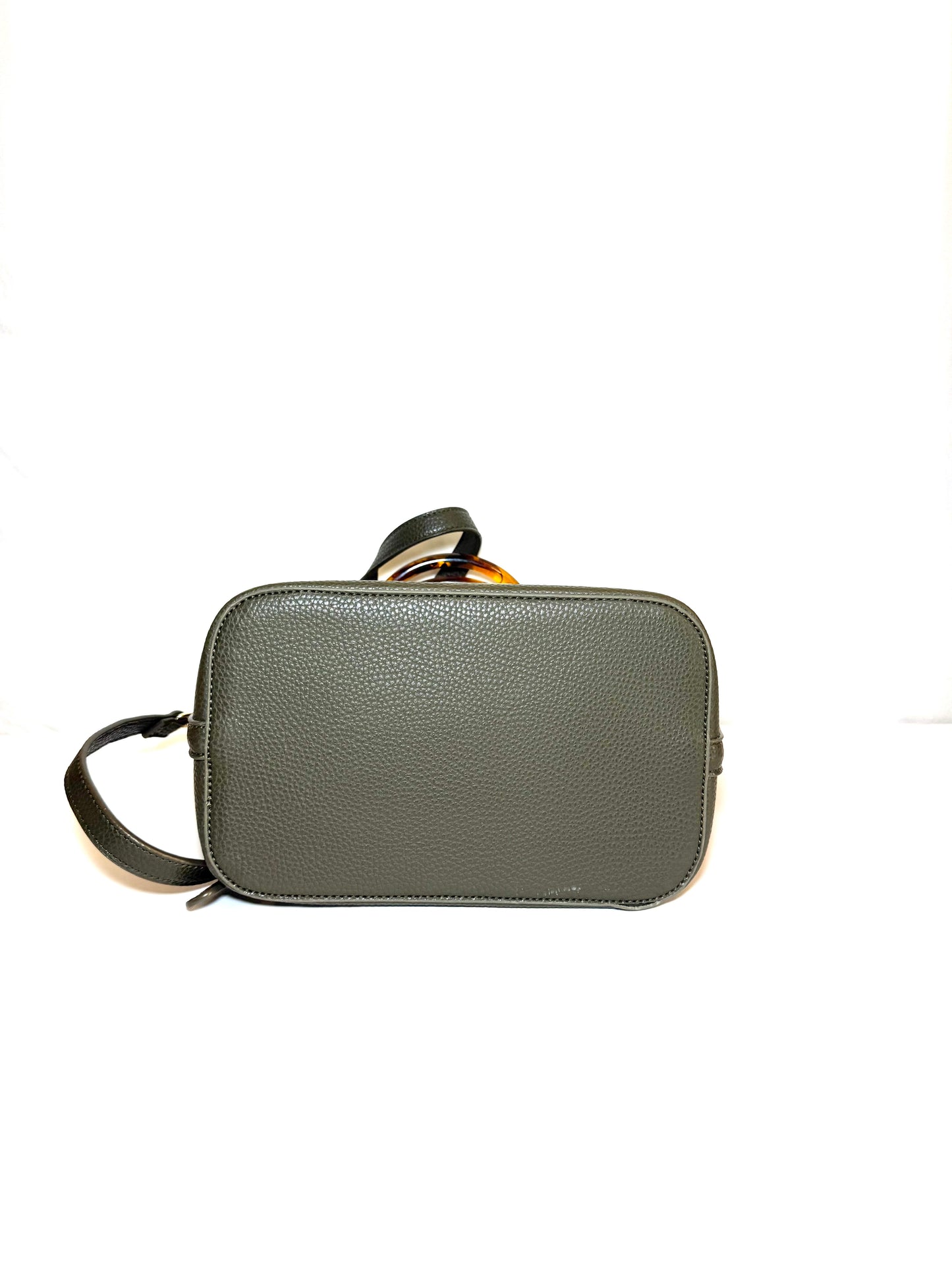 Katie Loxton London Olive Green Tote Bag with Tortoise Shell Handles