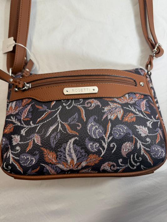 Fabric Type Canvas Blue Floral Style Crossbody