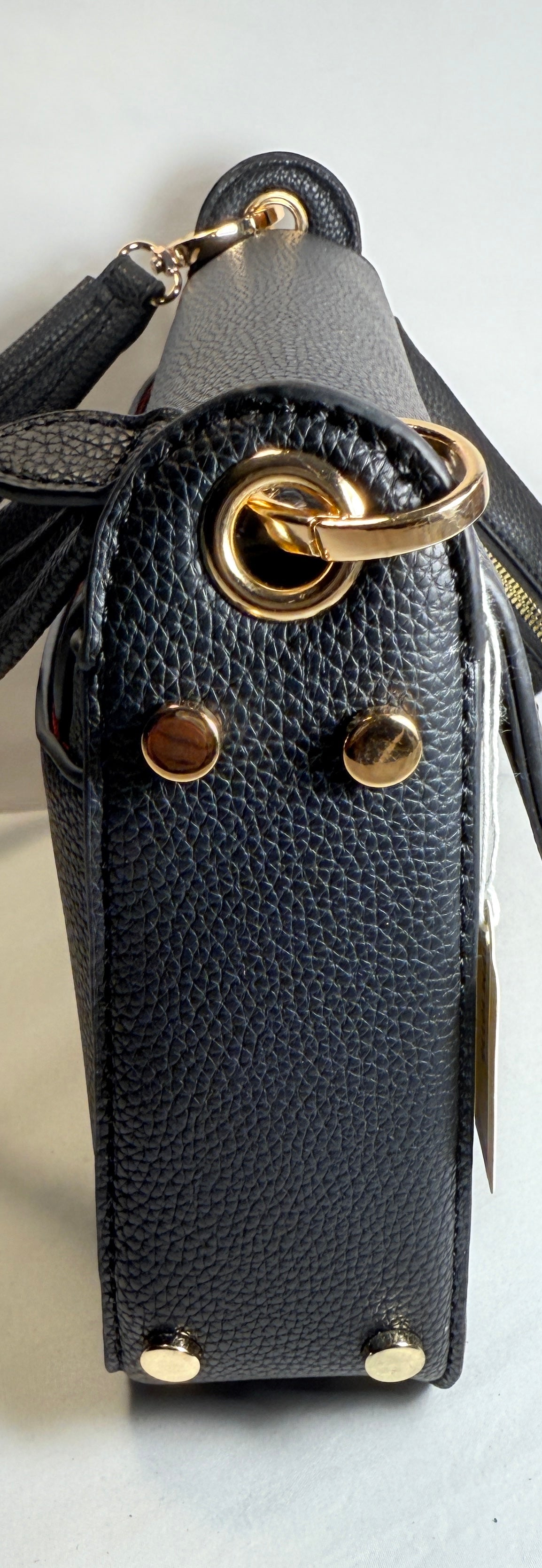 Women Brand Logo Hand Bag With Wallet, Black