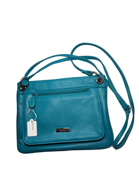 Vintage Koltov Teal Green Crossbody Purse Bag