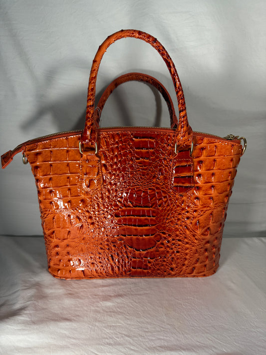 Crocodile Pattern Satchel Tote Bag