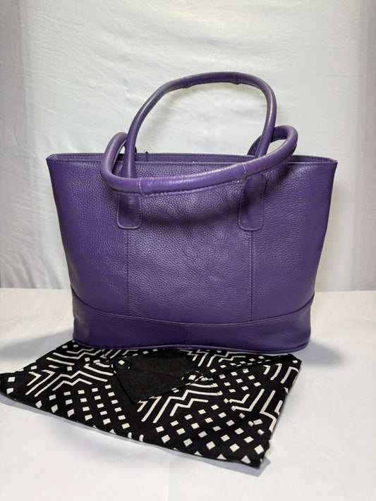 Purple Casual Leather tote