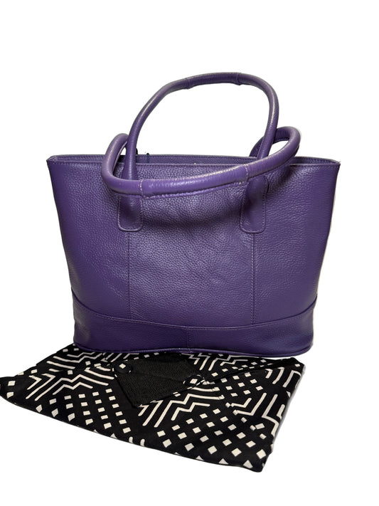 Purple Casual Leather tote