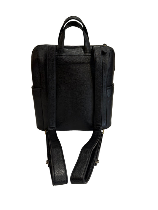Black Backpack w/adjustable straps. 3 External zipper compartments