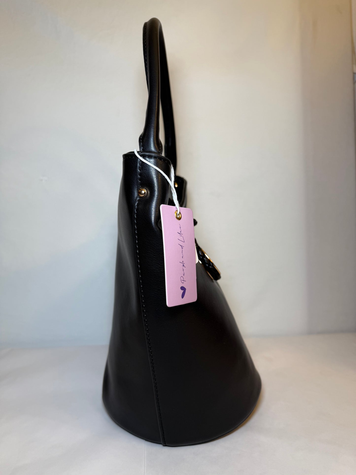 Replica Bottega Veneta Black Leather Liberta Bucket Bag