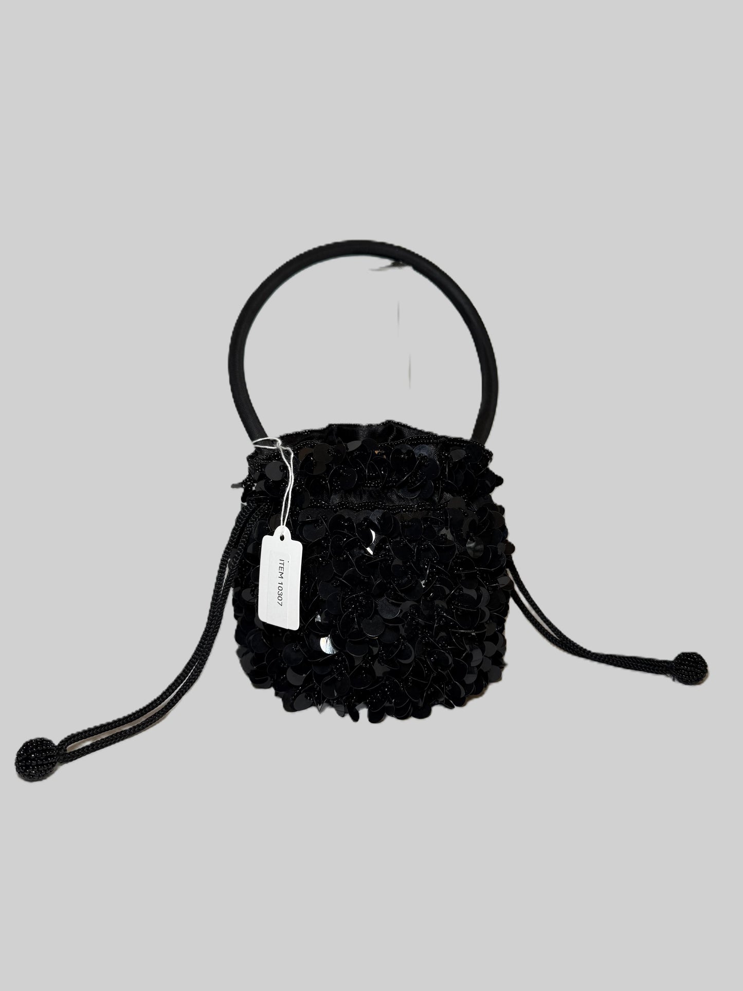 Vintage Sequin Drawstring Purse