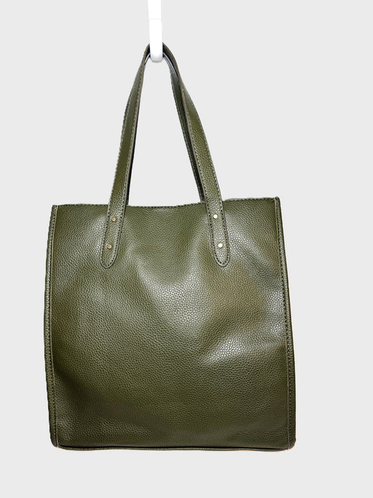 Alexis Bendel Olive Faux Leather Shoulder Bag