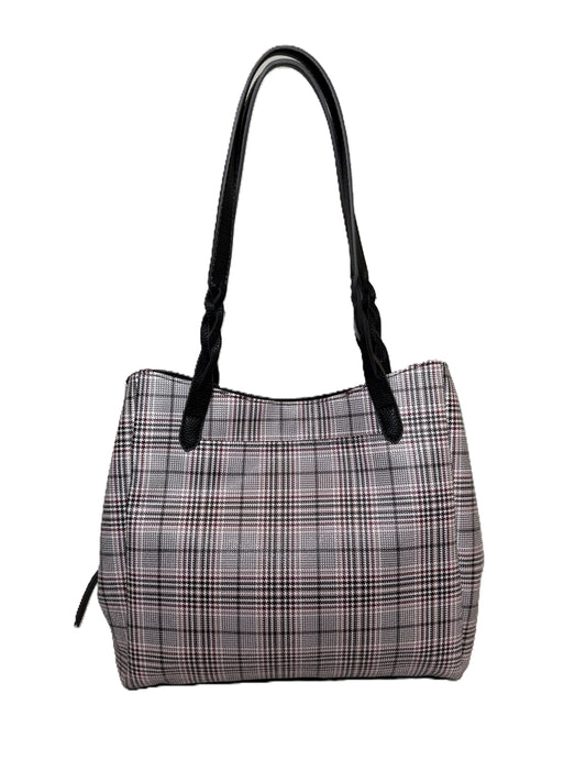 St. John's Plaid Top Handle Tote