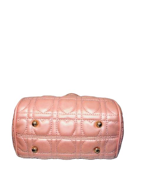 Quilted Heart Design Satchel Bag W/Wallet