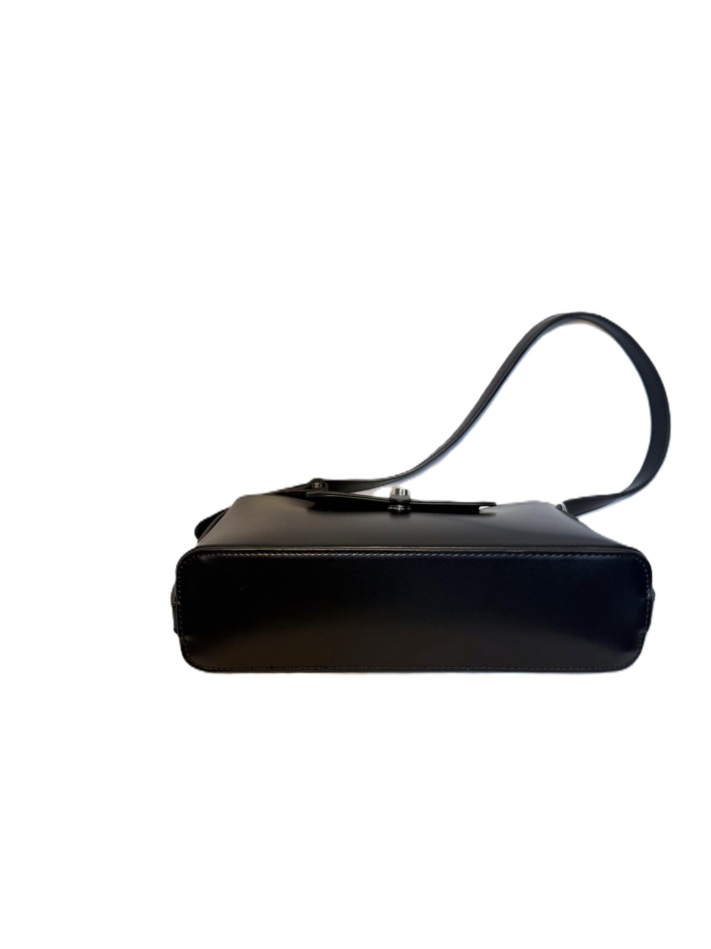 Patent Leather Square Flap Shoulder Bag