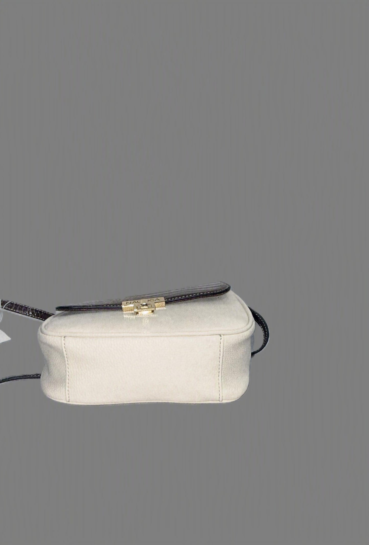 Beige and brown embossed Crossbody Handbag