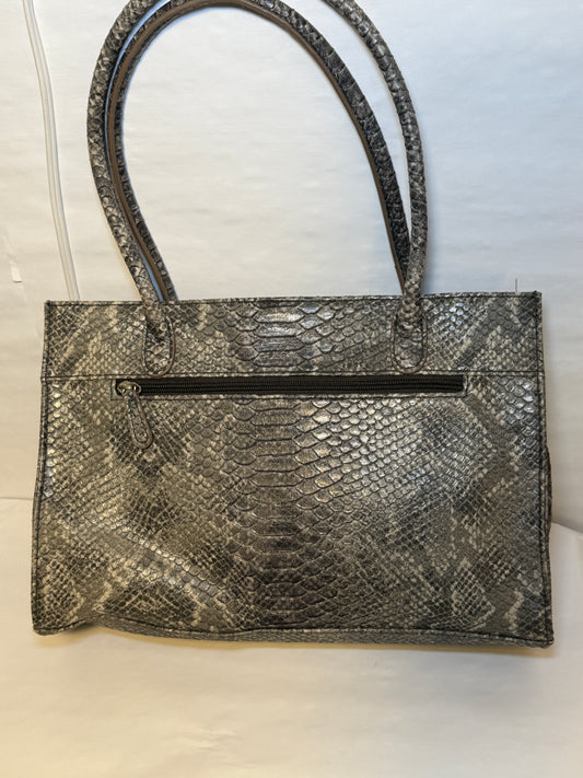Vegan Leather Snakeskin Textured Purse