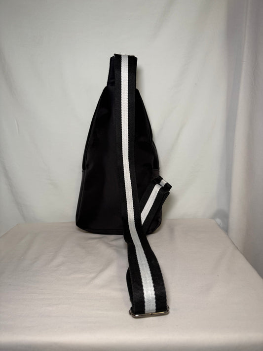 Small Black Sling Bag Crossbody Backpack