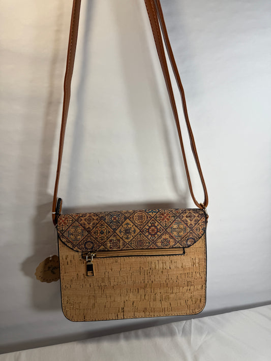 Natural Cork Bark Ladies Shoulder and Crossbody Bag.
