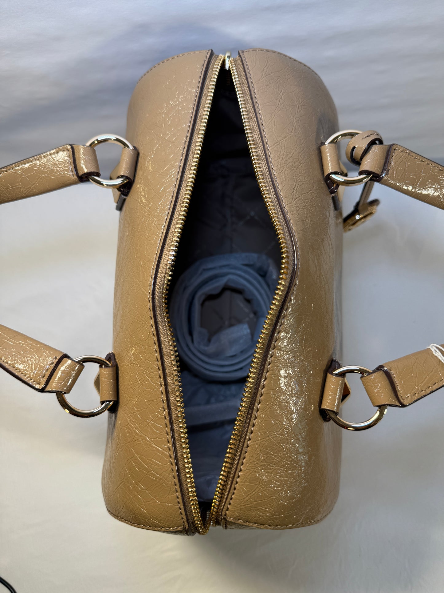 Michael Kors Grayson Leather Exterior Satchel/Top Handle Bag