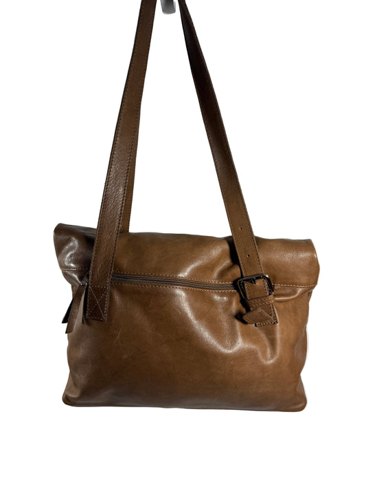 Pre-owned Soft Brown Leather Shoulder Bag