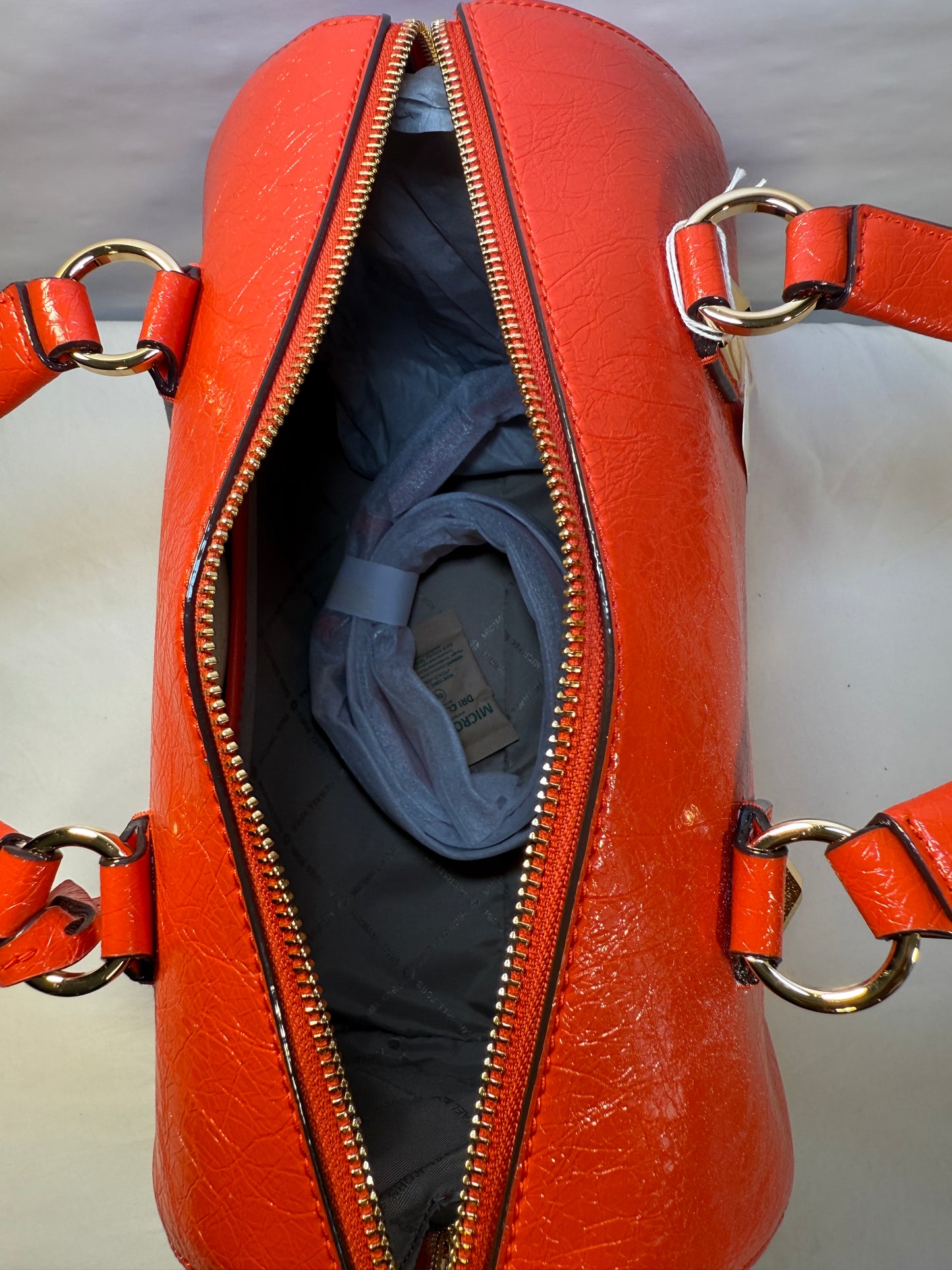 Michael Kors Grayson Leather Exterior Satchel/Top Handle Bag