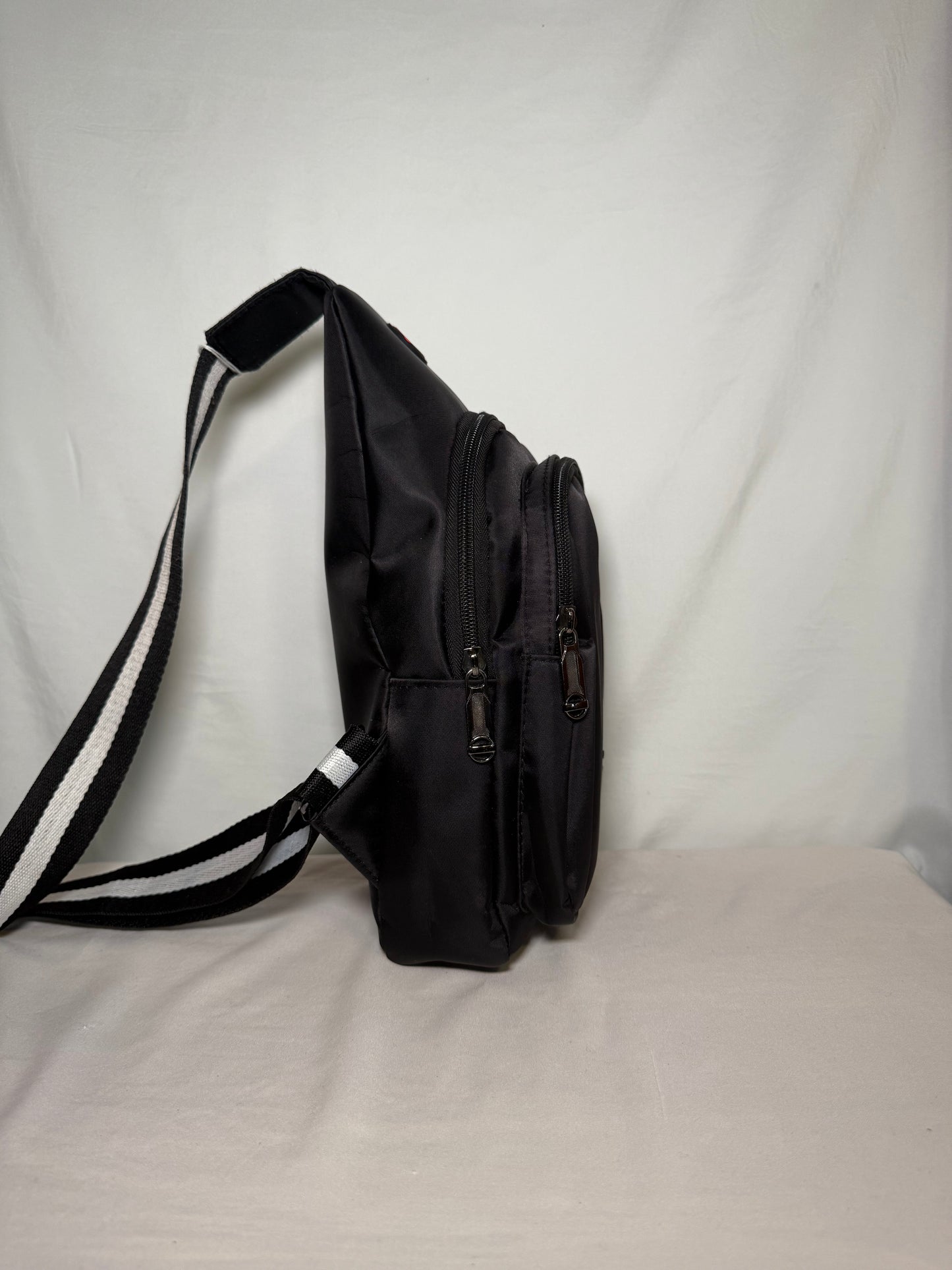 Small Black Sling Bag Crossbody Backpack