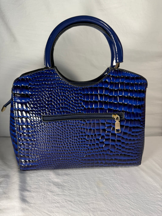 Premium Leather Shoulder Bag: Stone Pattern Crossbody