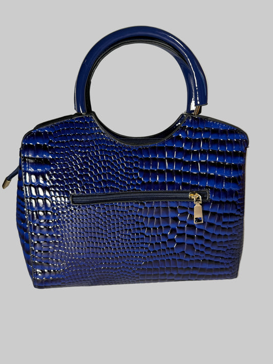 Premium Leather Shoulder Bag: Stone Pattern Crossbody