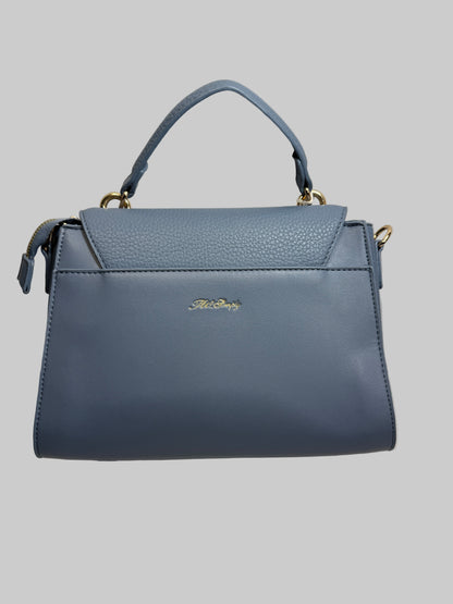 Calfskin Mini Tess Day Bag Storm Blue