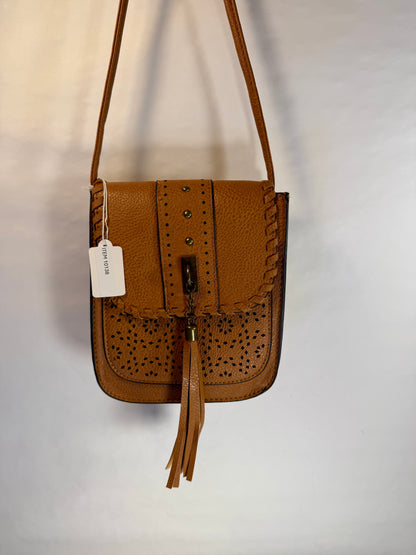 Vintage Vegan Leather Crossbody Bag