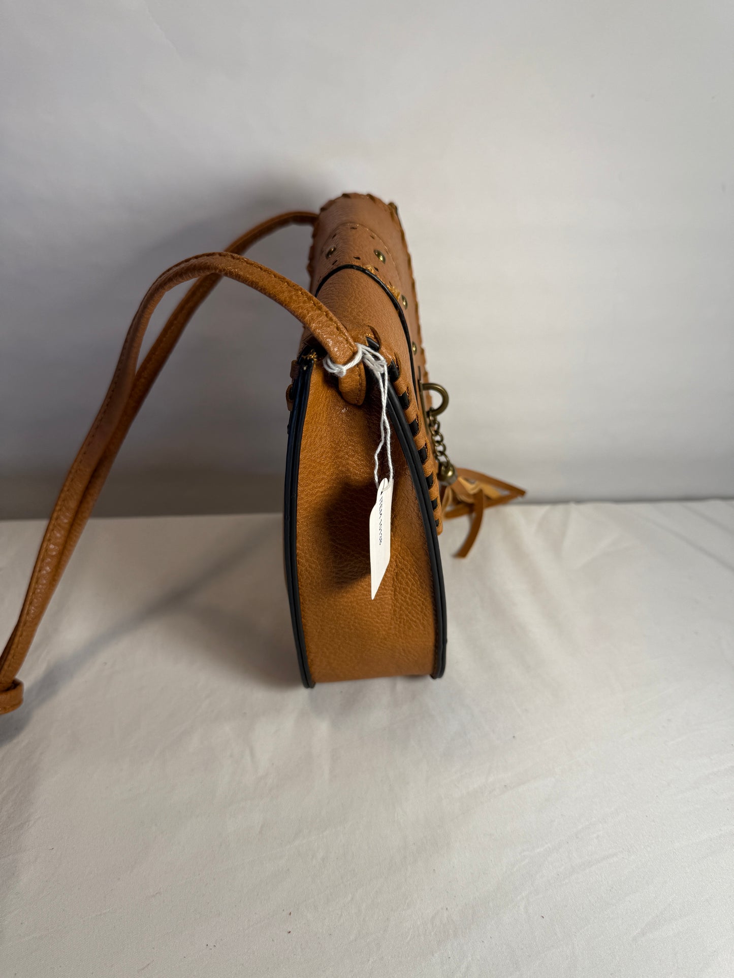 Vintage Vegan Leather Crossbody Bag