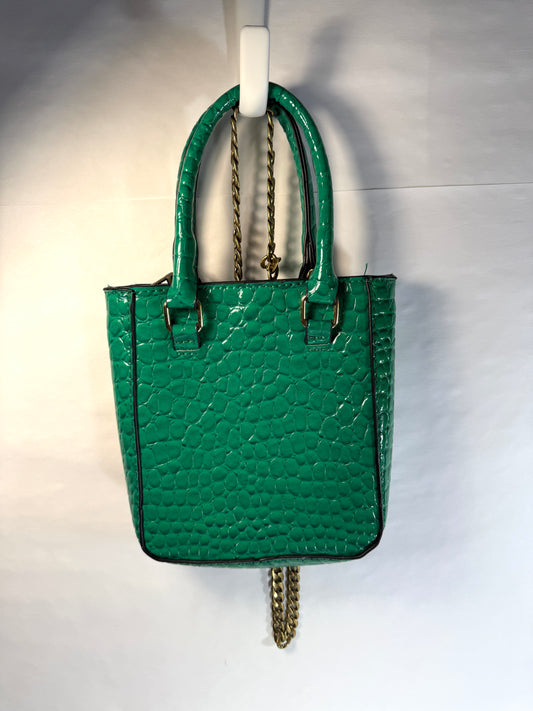 Crocodile Crossbody Bag With Handles Small