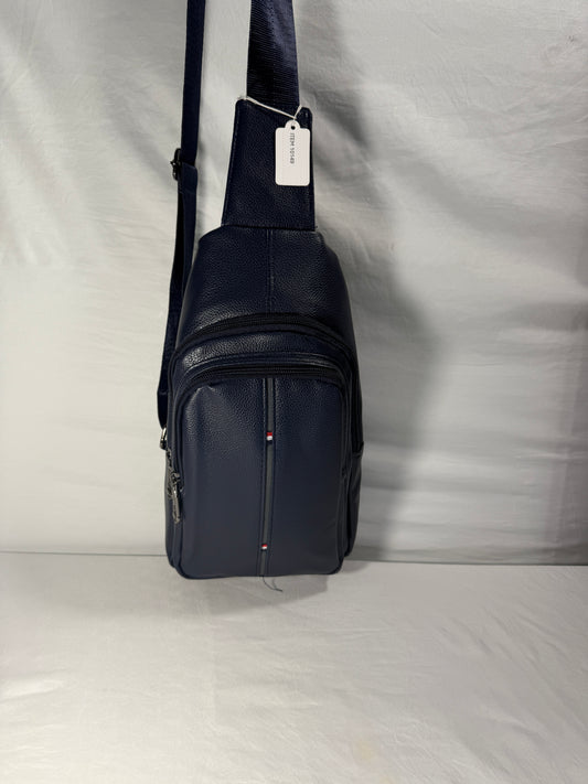 Westend Crossbody Leather Sling Bag Backpack W/Adjustable Strap