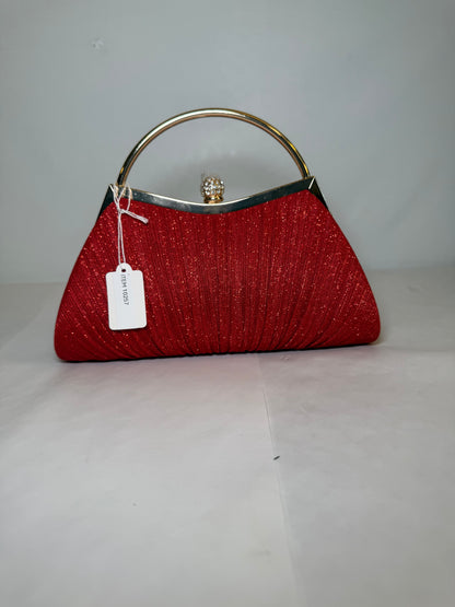 Kelly & Katie Glitter Pleated Satchel