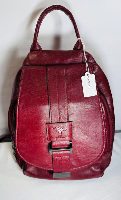 Vintage Leather Backpack w/adjustable straps.