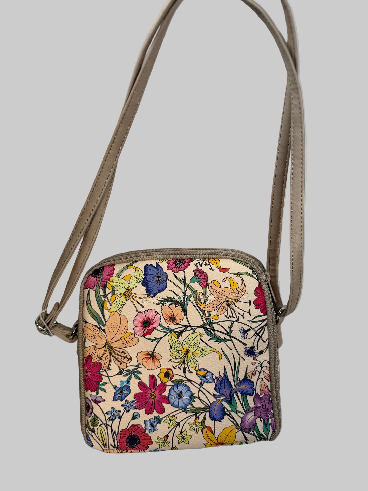 Multisac North South Mini Zip Around Crossbody Bag