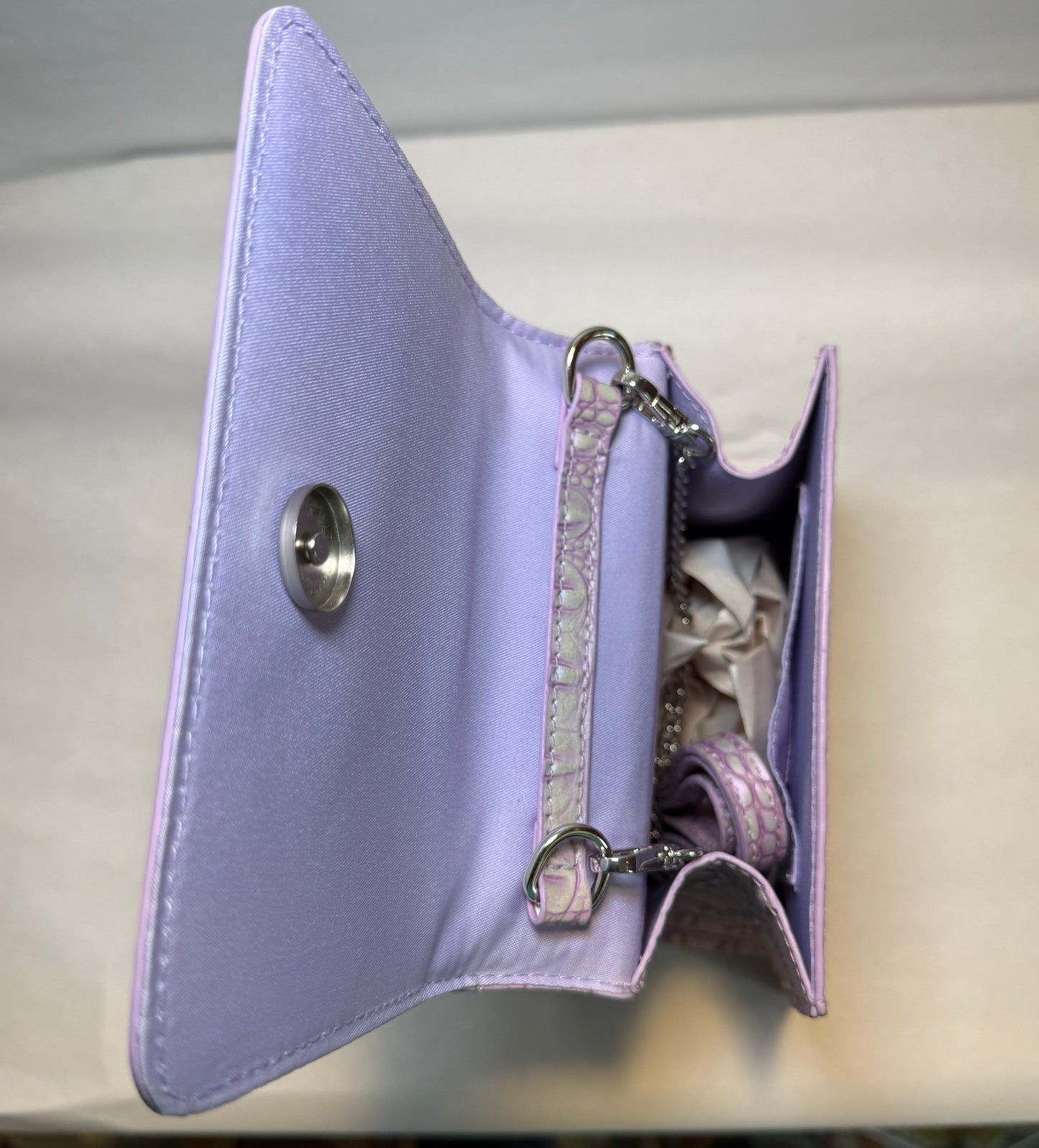 Sparkling Pearl Handle Crossbody Bag 