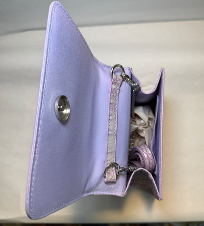 Sparkling Pearl Handle Crossbody Bag 