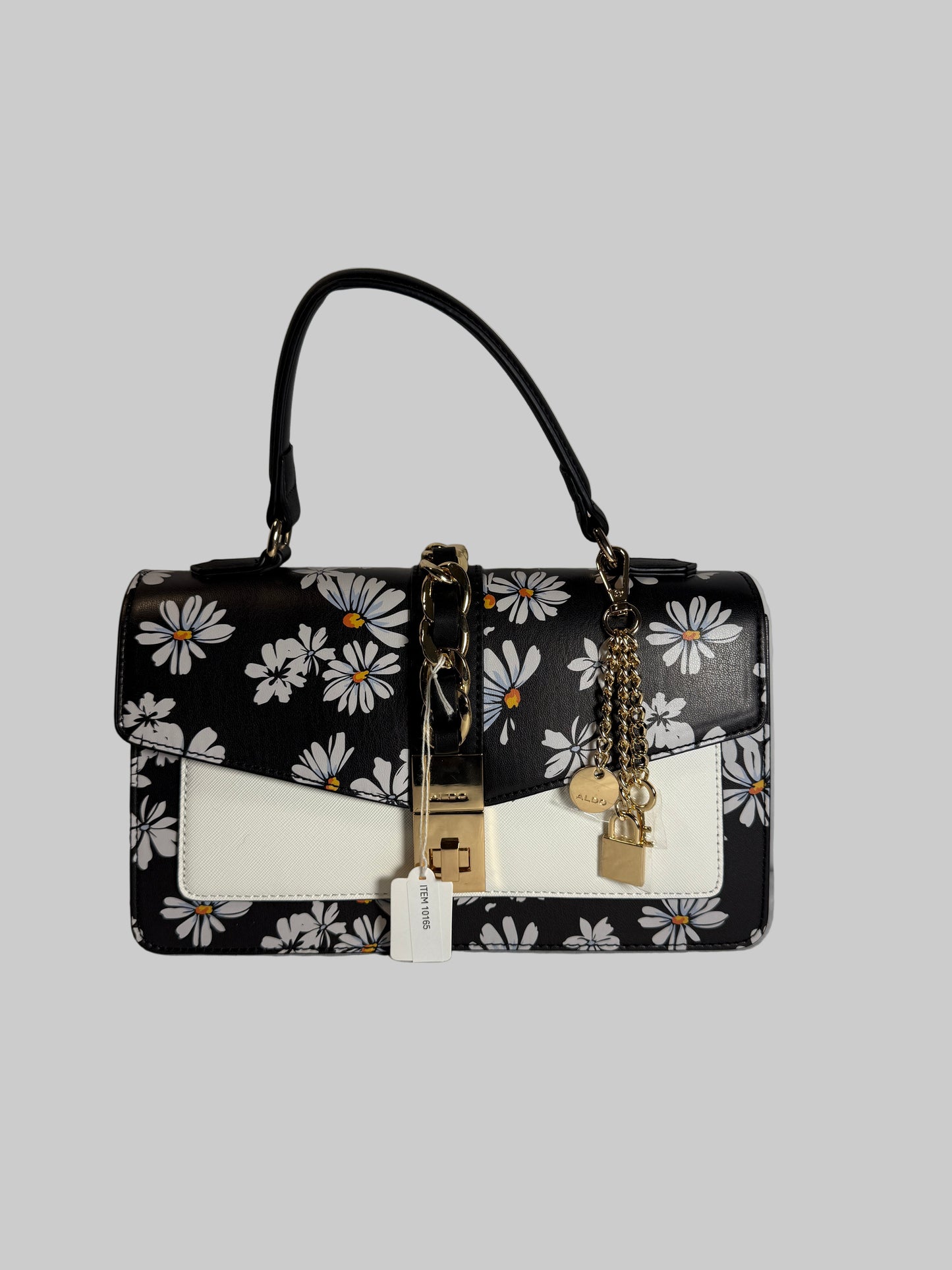 Aldo Crossbody Bag,Aldo Black and Gold Patterned Bag,Women’s Bag.