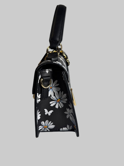 Aldo Crossbody Bag,Aldo Black and Gold Patterned Bag,Women’s Bag.