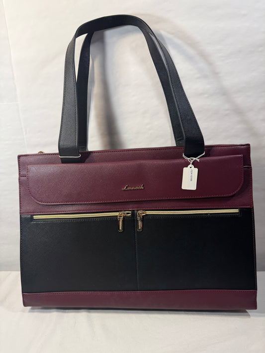 Laptop Tote Bag for Women 15.6 Inch Waterproof Leather Computer Bags For Women