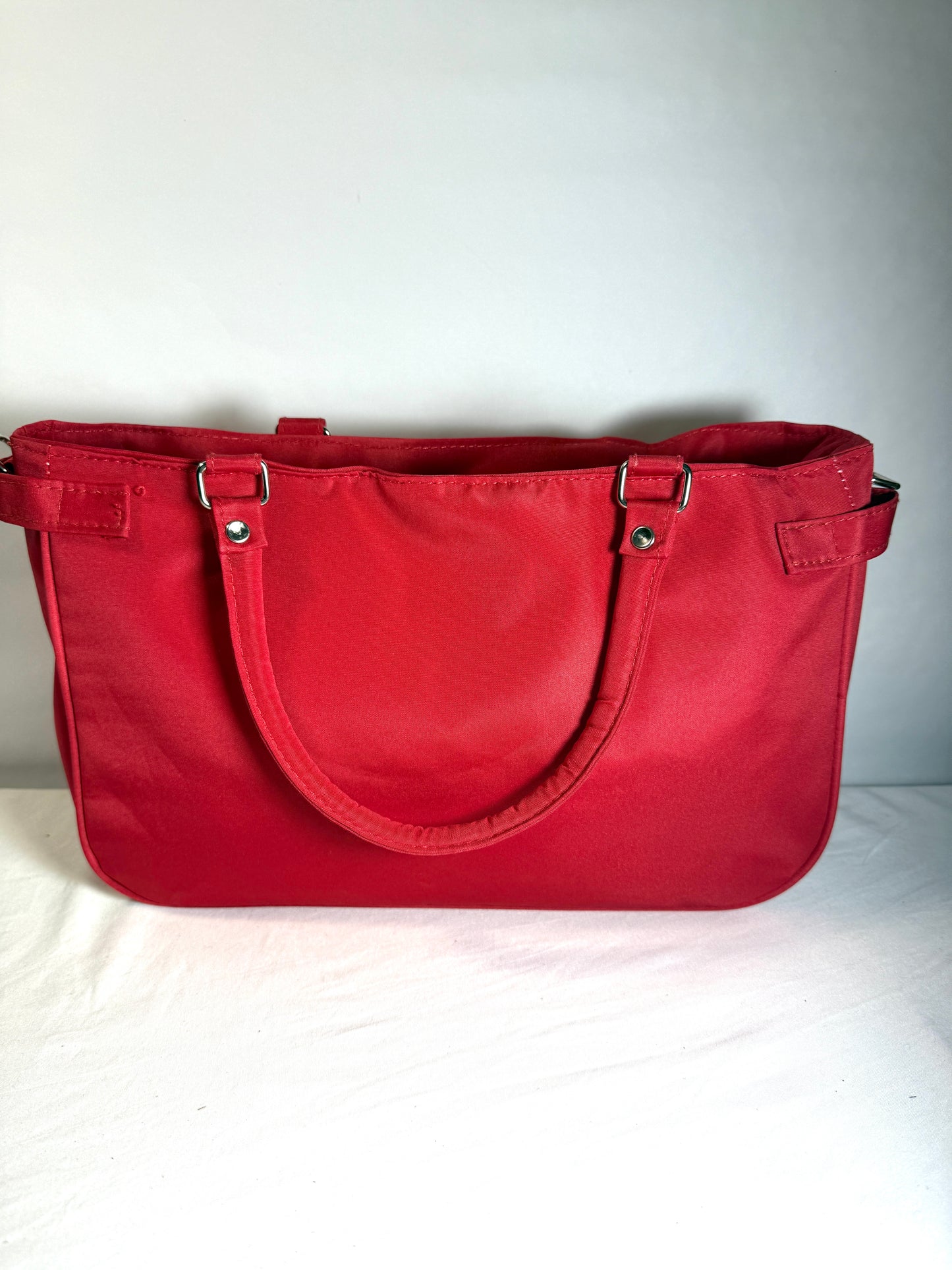 Red Cargo Catchall Tote/Shoulder Bag.