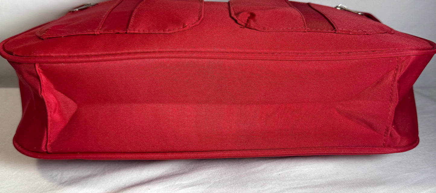 Red Cargo Catchall Tote/Shoulder Bag.
