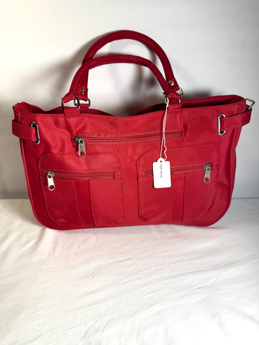 Red Cargo Catchall Tote/Shoulder Bag.