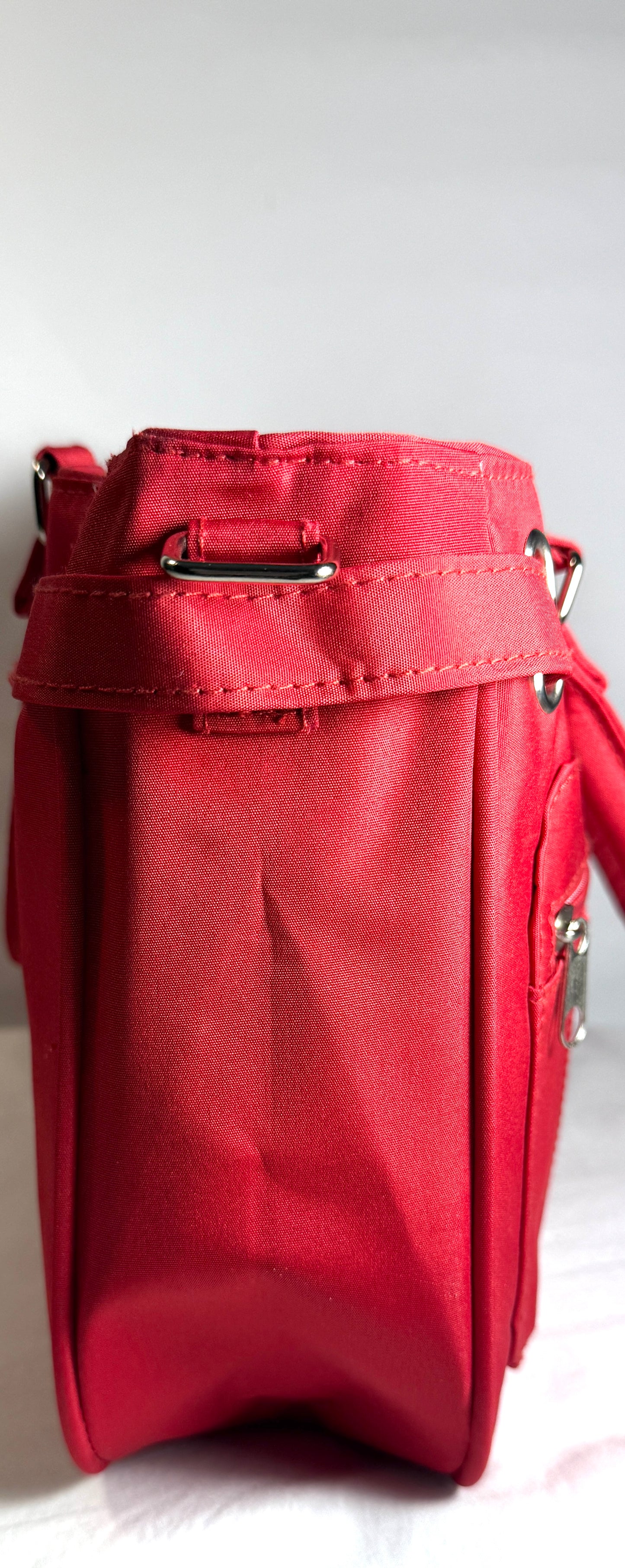 Red Cargo Catchall Tote/Shoulder Bag.