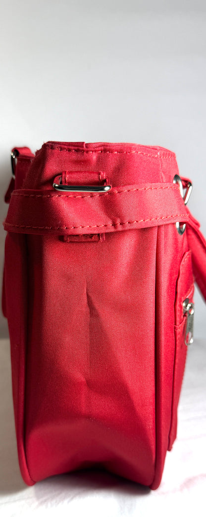 Red Cargo Catchall Tote/Shoulder Bag.