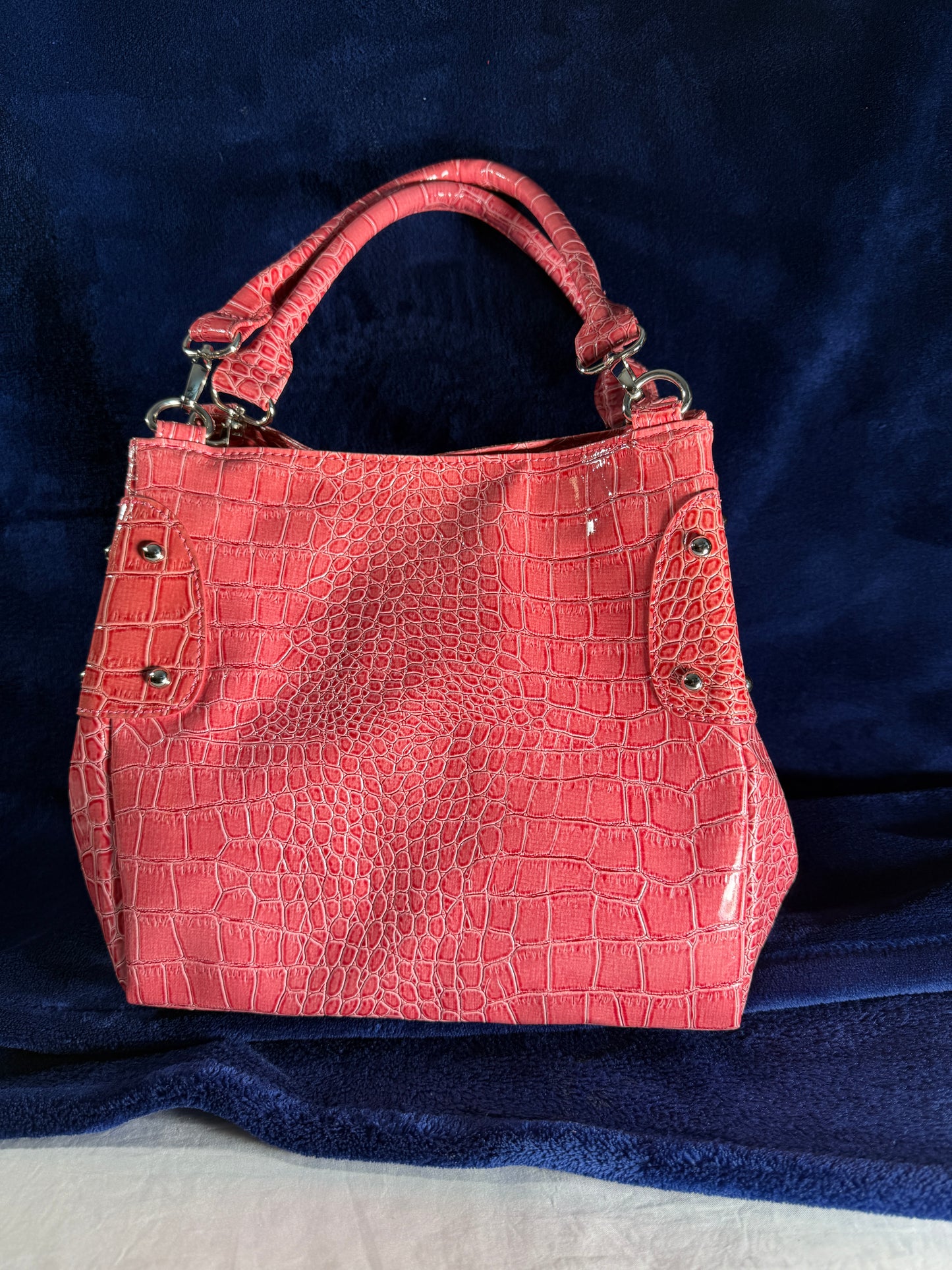 Pre-owned. Excellent Condition. Pretty Pink Patent Leather Purse