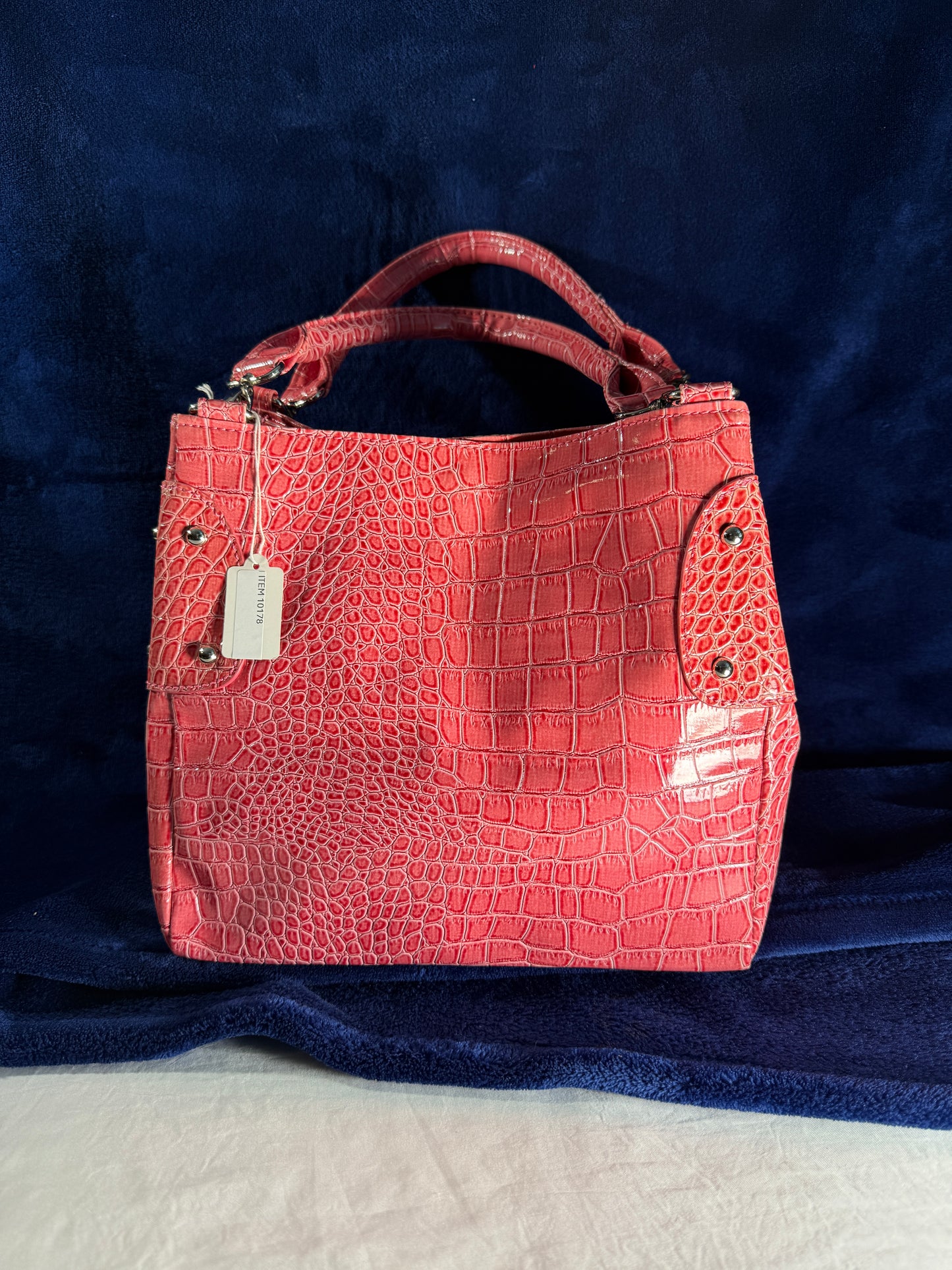 Pre-owned. Excellent Condition. Pretty Pink Patent Leather Purse