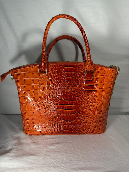 Crocodile Pattern Satchel Tote Bag