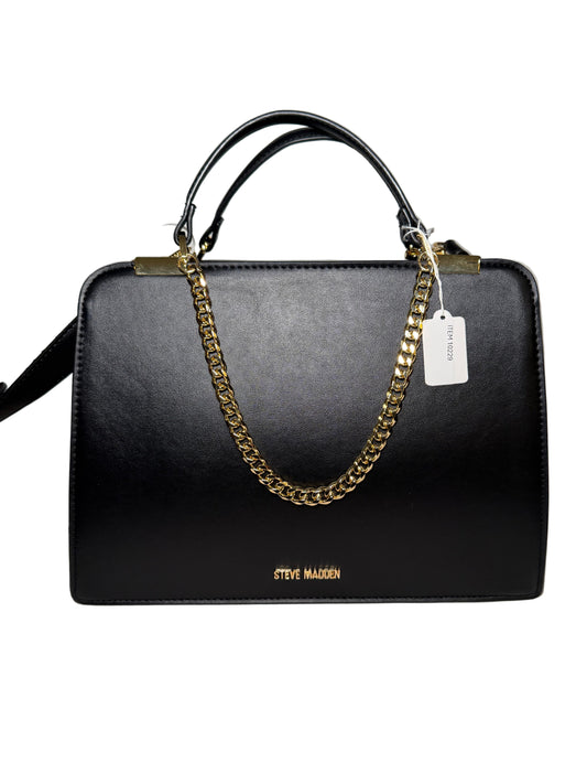 Steve Madden Crossbody Bag Top Handle Satchel Black