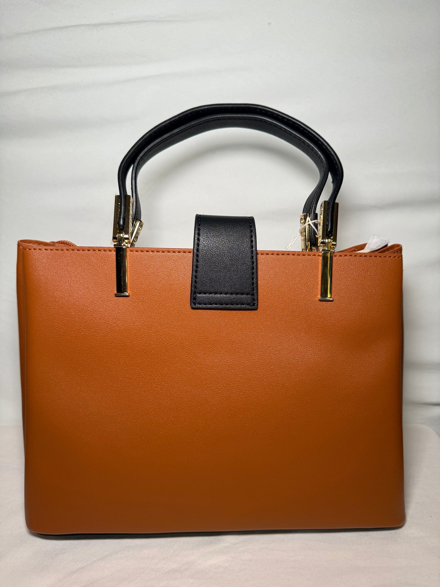 Brown/Black Tote Shoulder Bag