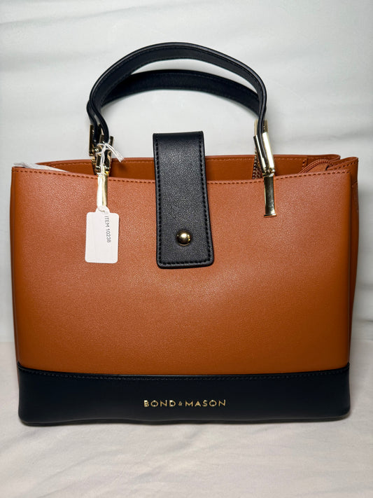 Brown/Black Tote Shoulder Bag
