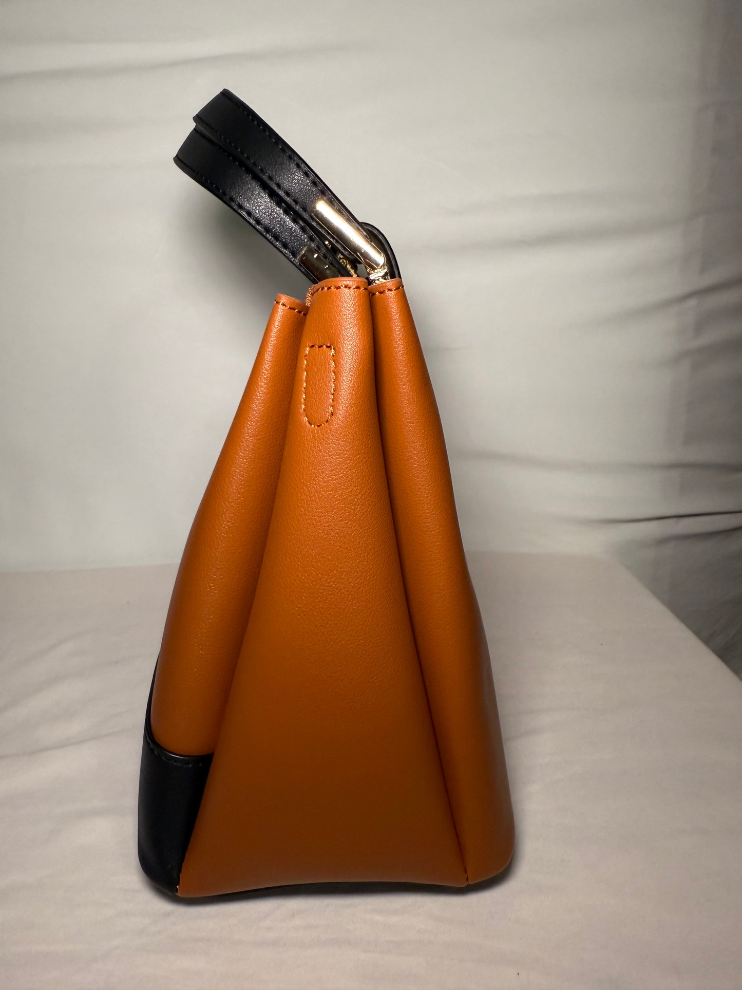 Brown/Black Tote Shoulder Bag